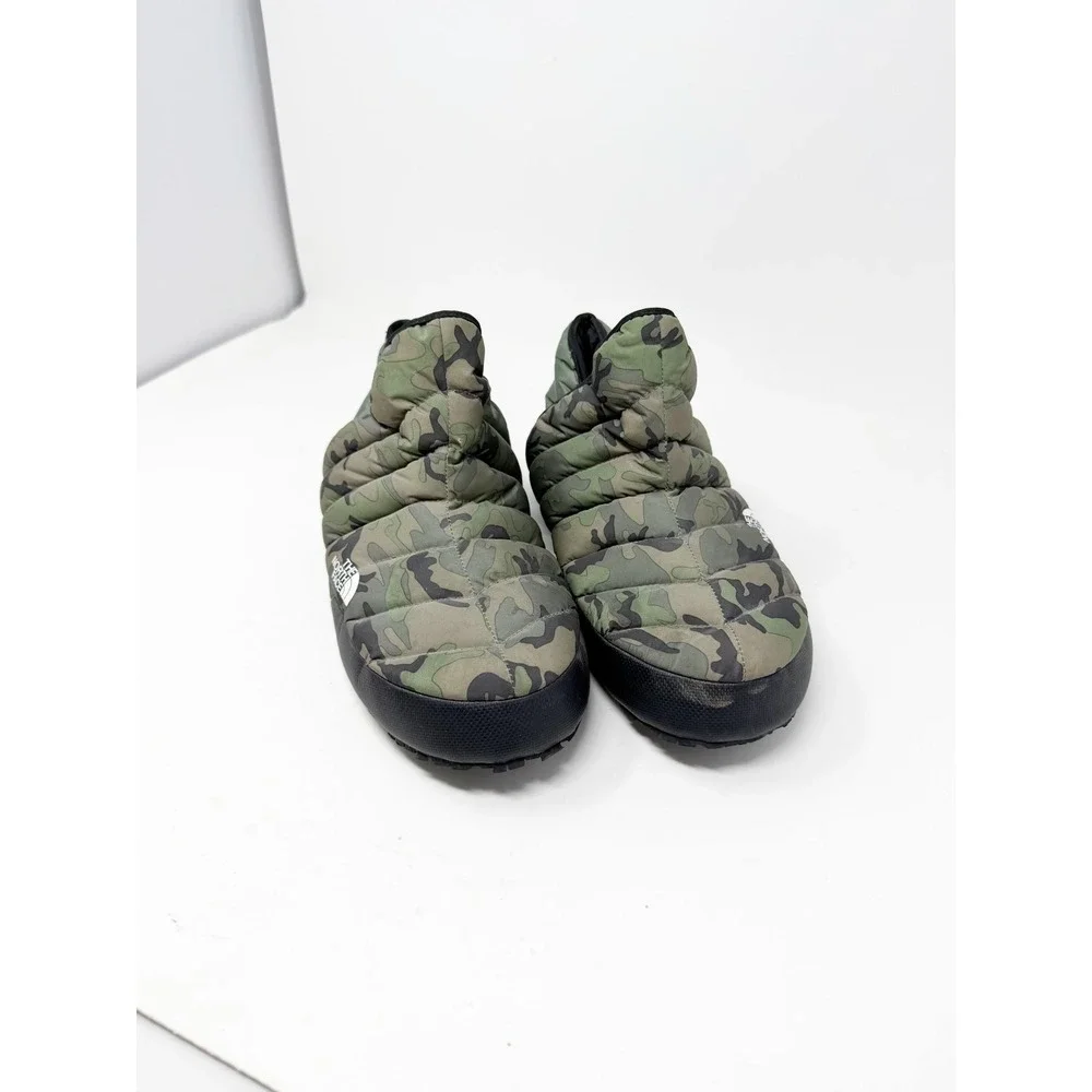 The North Face Mens Thermoball Traction Winter Booties Thyme Brushwood Camo Sz 8